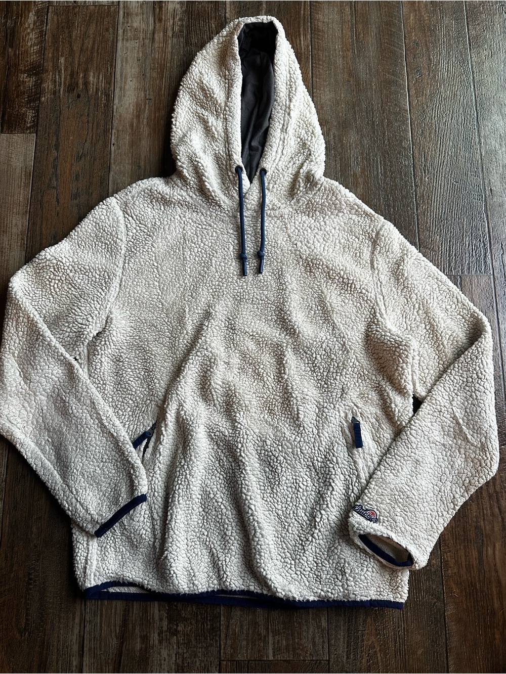 Chubbies Mens Sherpa Fleece Pullover Lounge Hoodie Sweatshirt Pockets Size S